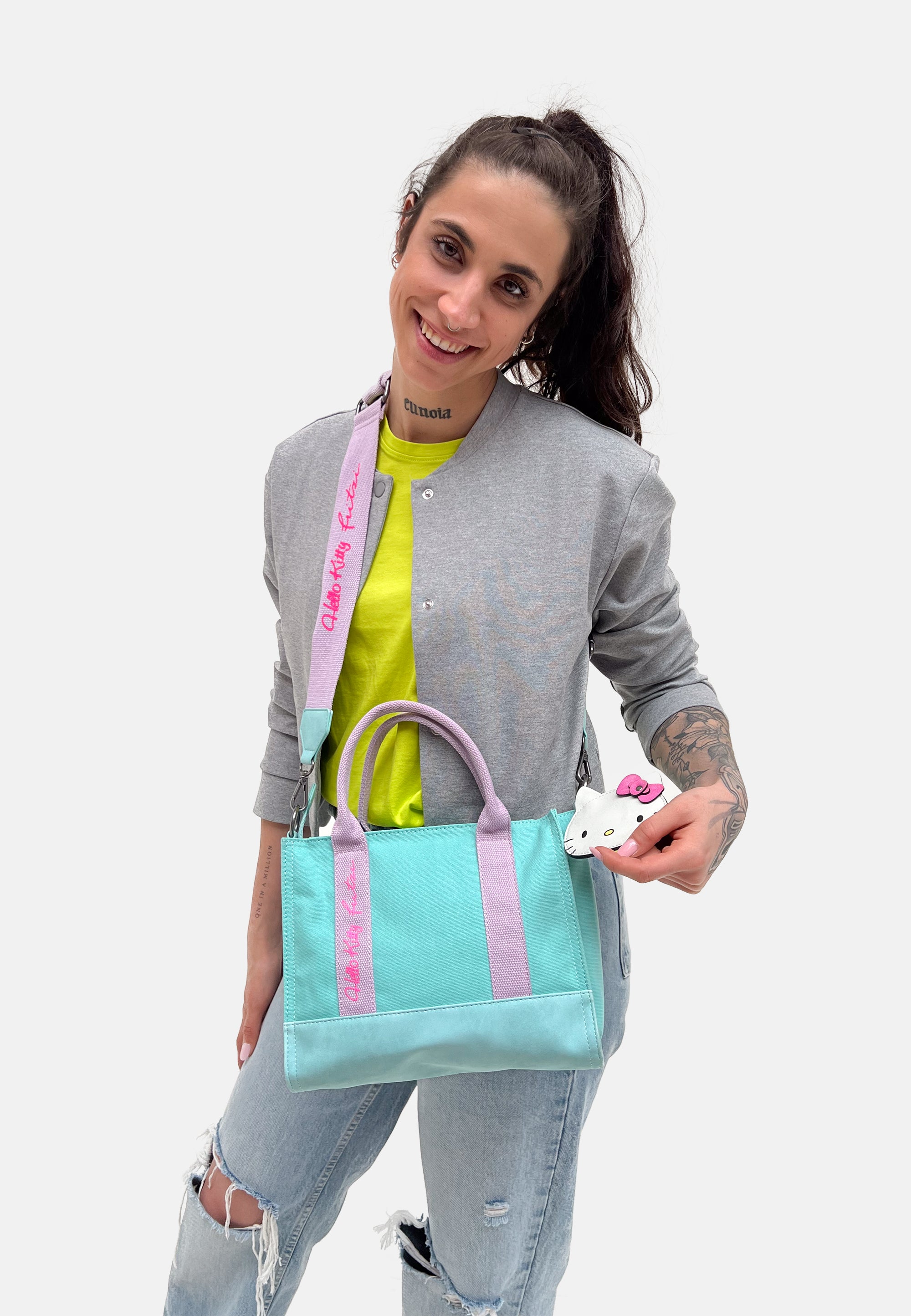 Fritzi Aus Preußen Izzy Medium Canvas Shopper – Hello Kitty 50 Jahre Kollektion, 43x37 Cm, Stylische Einkaufstasche